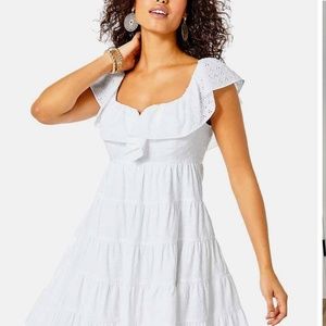 Lilly Pulitzer white eyelet baby doll dress